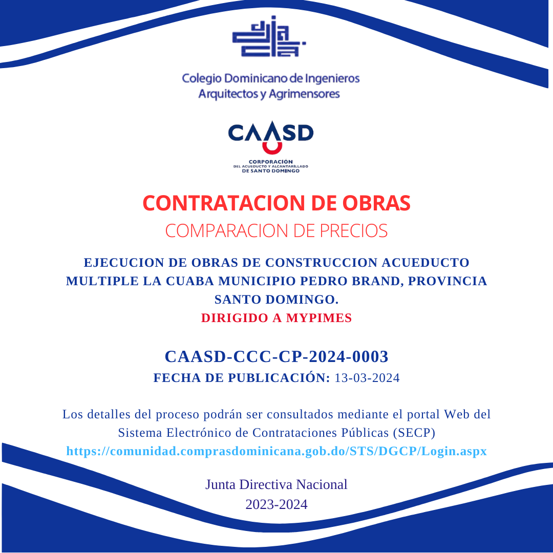 Colegio Dominicano de Ingenieros, Arquitectos y Agrimensores | CODIA ...